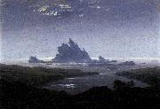 Caspar David Friedrich Rocky Reef on the Sea Shore oil on canvas